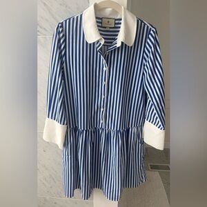 Tuckernuck striped collared dress - XS